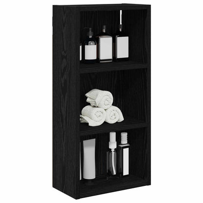 Badkamer wandkast met plank Zwarte Eik 30 x 16 x 62,5 cm