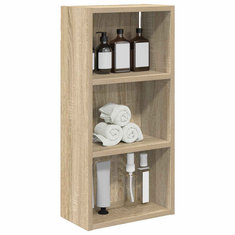 Badkamer wandkast met plank Sonoma Eiken 30 x 16 x 62,5 cm