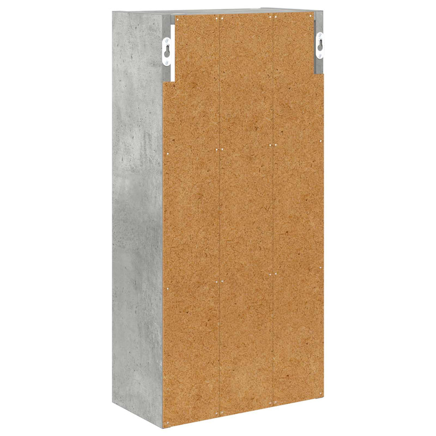 Badkamer wandkast met plank Beton Grijs 30 x 16 x 62,5 cm