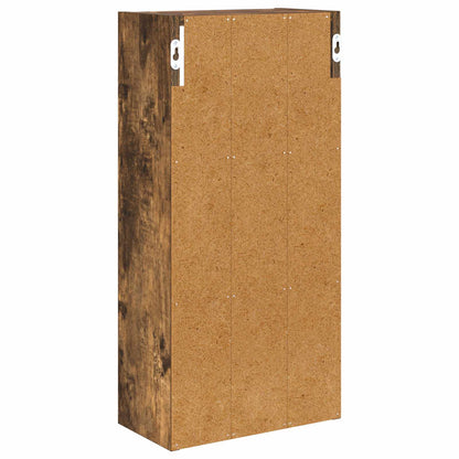 Badkamer wandkast met plank Gerookte Eik 30 x 16 x 62,5 cm