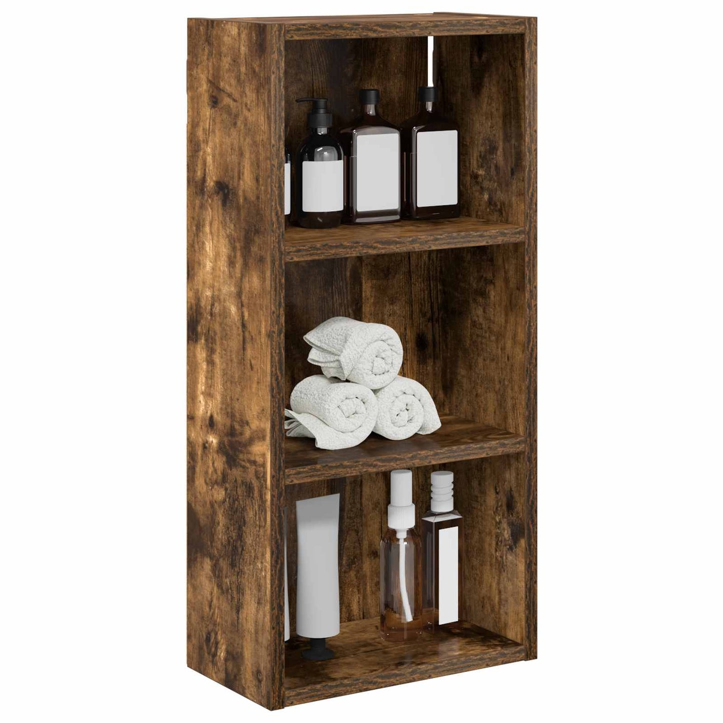 Badkamer wandkast met plank Gerookte Eik 30 x 16 x 62,5 cm