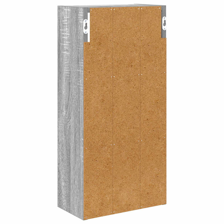 Badkamer wandkast met plank Grijze Sonoma 30 x 16 x 62,5 cm