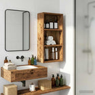 Bathroom wall cabinet Old wood 30 x 16 x 62.5 cm Engineered wood