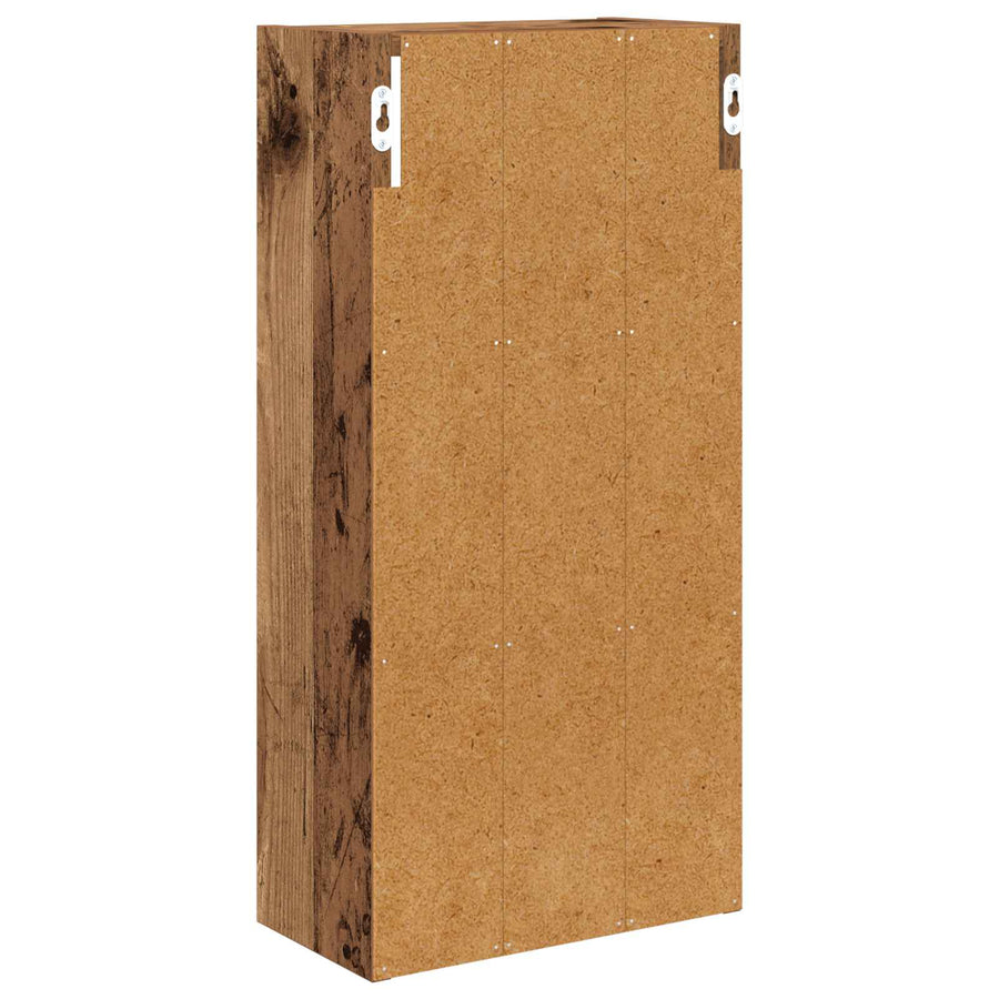 Badkamer wandkast Oudhout 30 x 16 x 62,5 cm Geconstrueerd hout