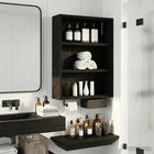 Bathroom Wall Cabinet Black Oak 40 x 10 x 50 cm Engineered Wood