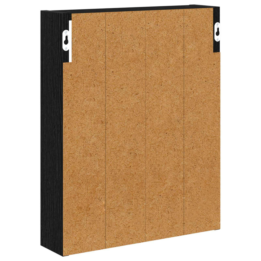 Badkamer wandkast Zwarte Eik 40 x 10 x 50 cm Geconstrueerd hout