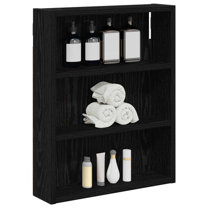 Badkamer wandkast Zwarte Eik 40 x 10 x 50 cm Geconstrueerd hout