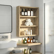 Badkamer wandkast 40x10x50 cm Sonoma eiken