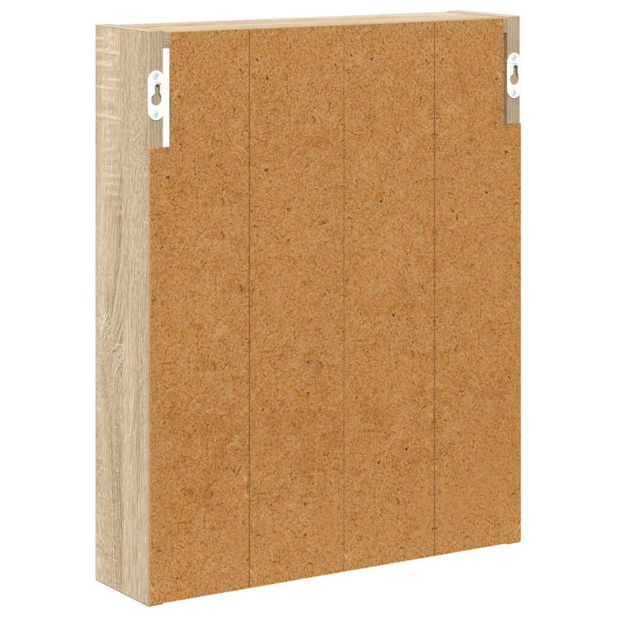 Badkamer wandkast met plank Sonoma Eiken 40 x 10 x 50 cm