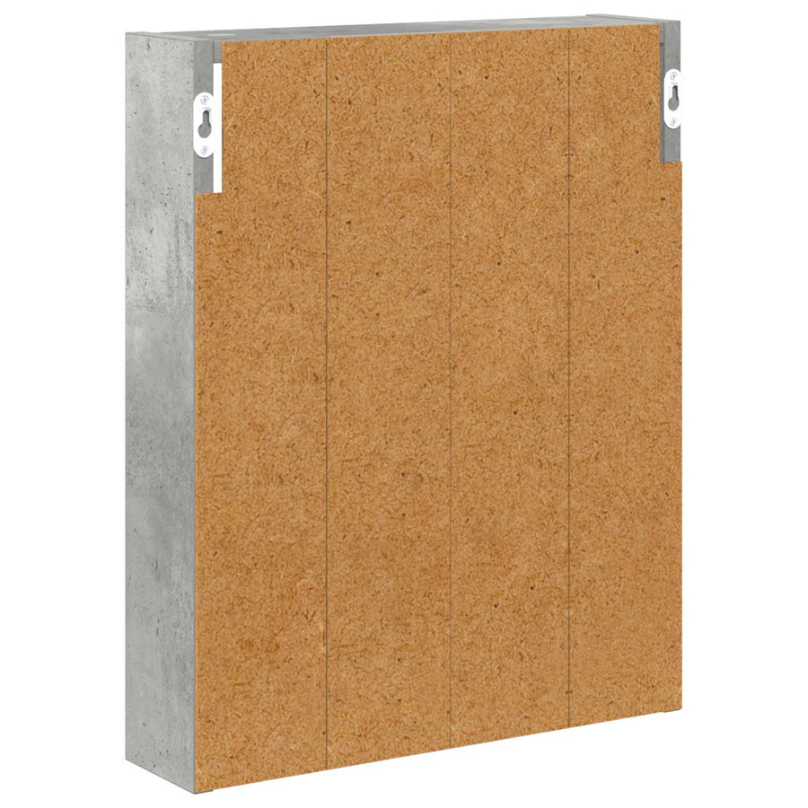 Badkamer wandkast met plank Beton Grijs 40 x 10 x 50 cm