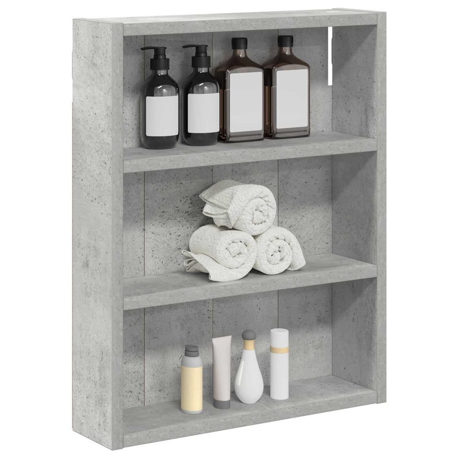 Badkamer wandkast met plank Beton Grijs 40 x 10 x 50 cm