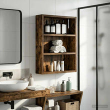 Badkamer wandkast met plank Gerookte Eik 40 x 10 x 50 cm