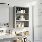 Badkamerwandkast 40x10x50 cm grijs Sonoma
