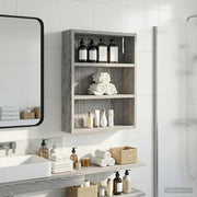 Badkamerwandkast 40x10x50 cm grijs Sonoma