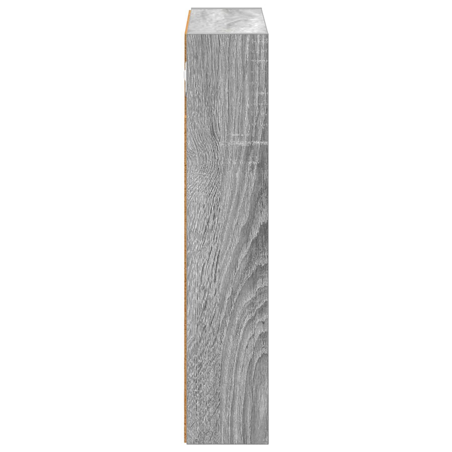 Badkamer wandkast met plank Grijze Sonoma 40 x 10 x 50 cm