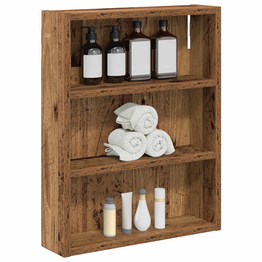 Badkamer wandkast Oudhout 40 x 10 x 50 cm Geconstrueerd hout