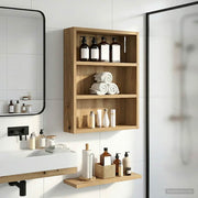 Badkamer wandkast 40x10x50 cm eiken