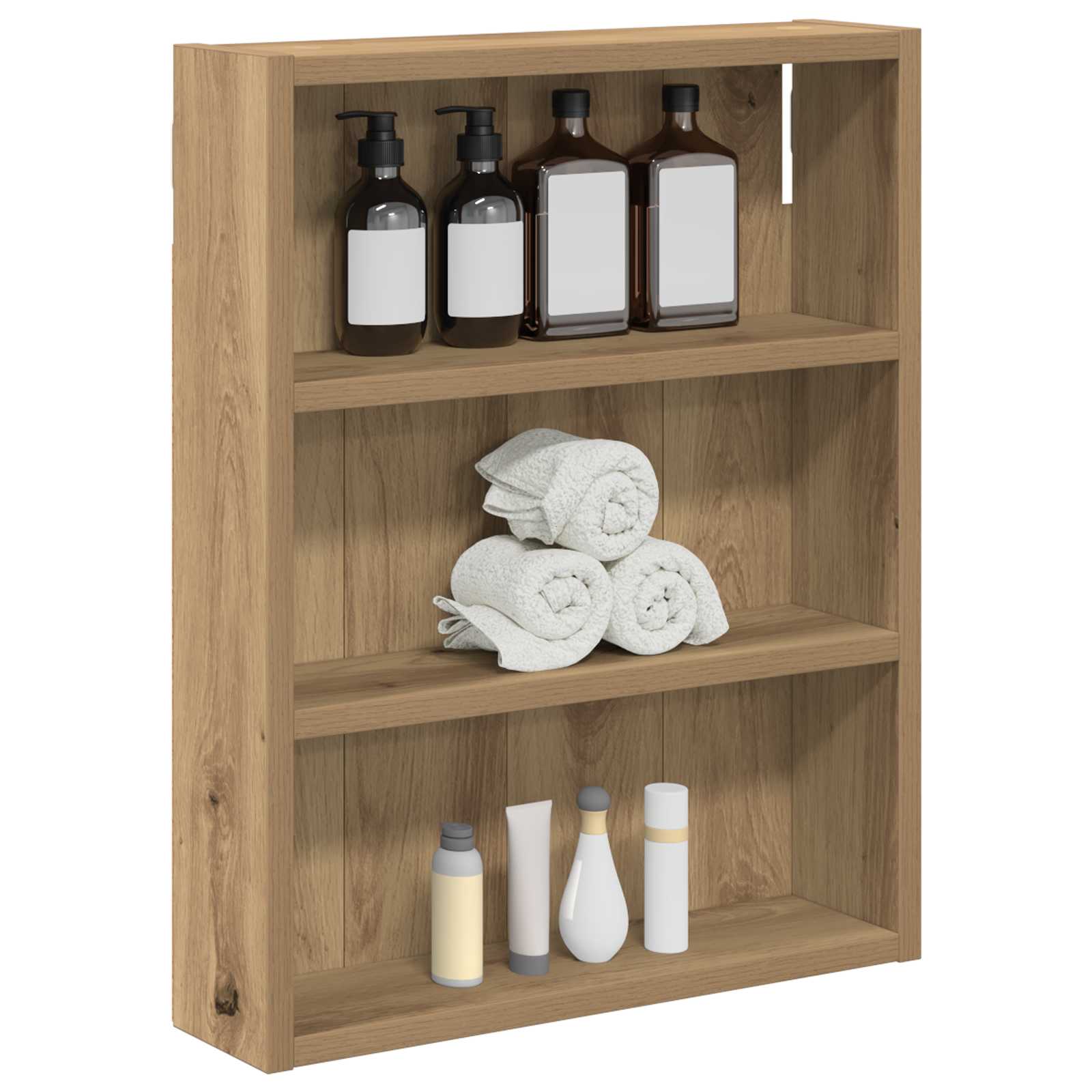 Badkamer wandkast met plank Ambachtelijk eiken 40 x 10 x 50 cm