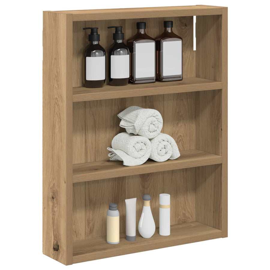 Badkamer wandkast met plank Ambachtelijk eiken 40 x 10 x 50 cm