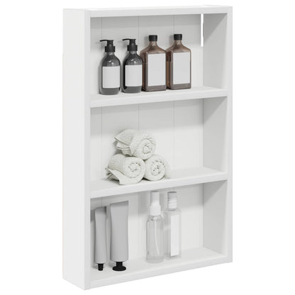 Badkamer wandkast Wit 40 x 10 x 60,5 cm Geconstrueerd hout