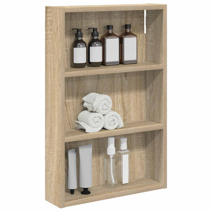Badkamer wandkast met plank Sonoma Eiken 40 x 10 x 60,5 cm
