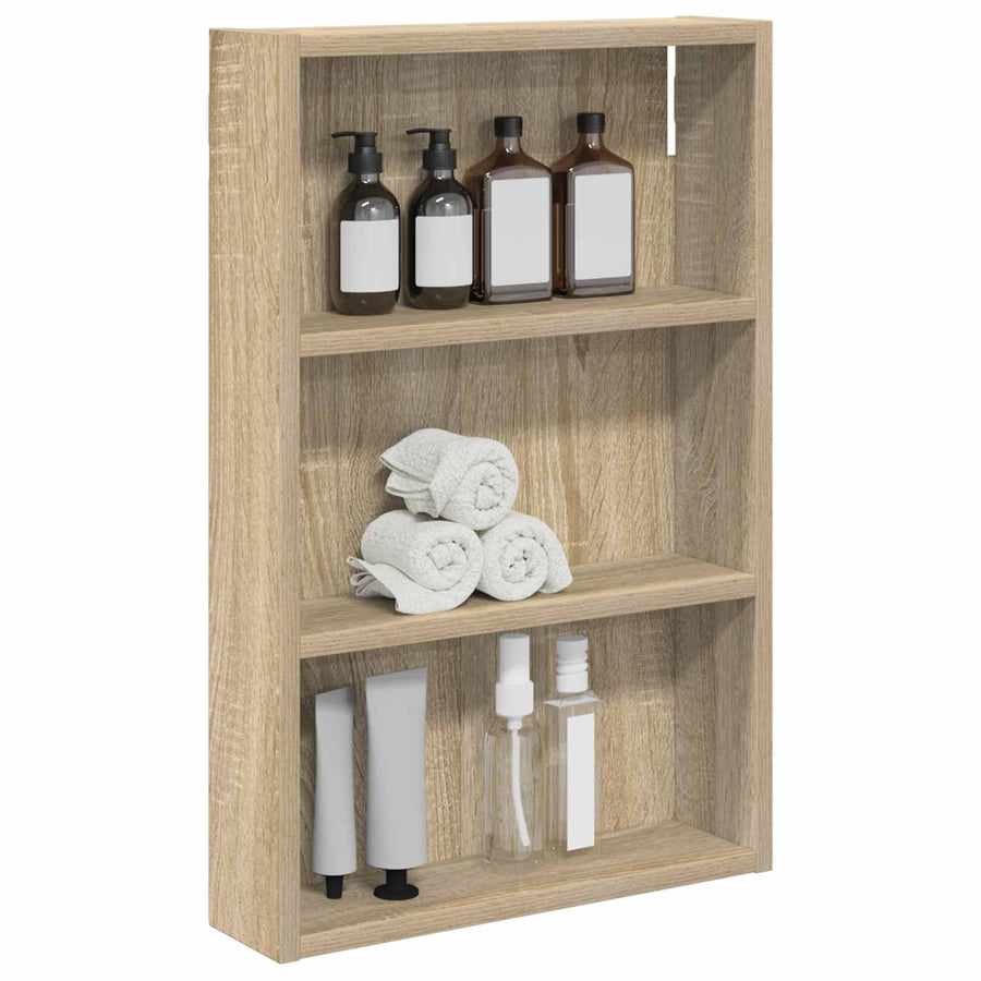 Badkamer wandkast met plank Sonoma Eiken 40 x 10 x 60,5 cm