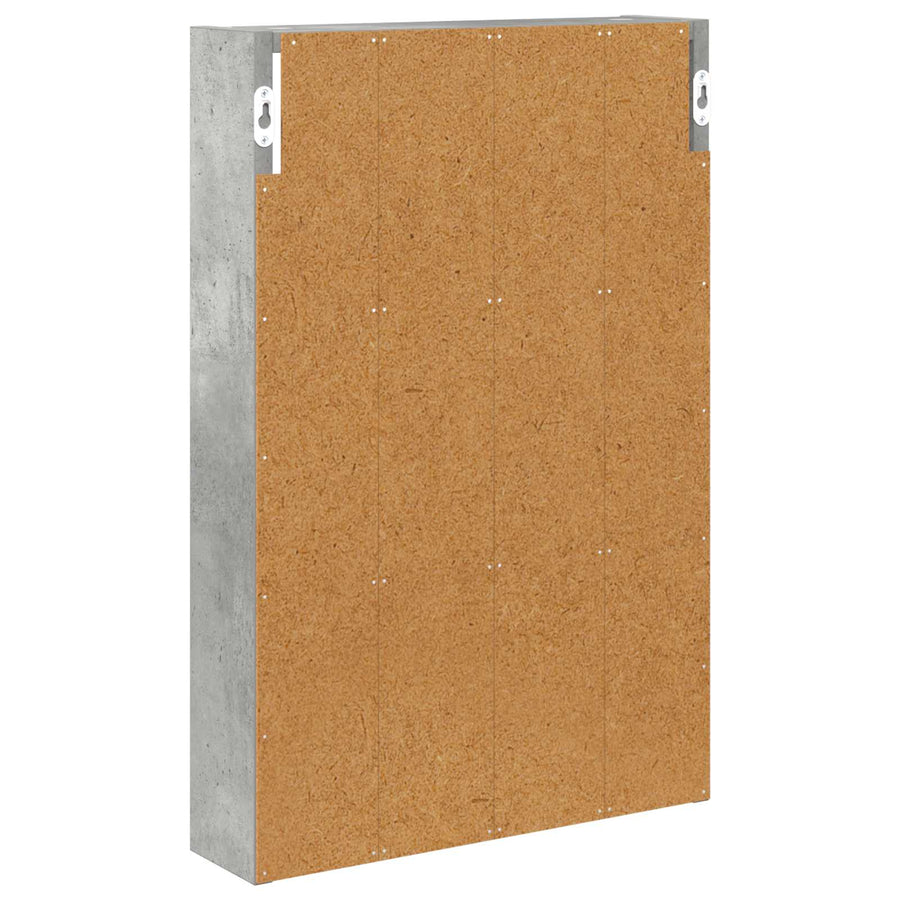 Badkamer wandkast met plank Beton Grijs 40 x 10 x 60,5 cm