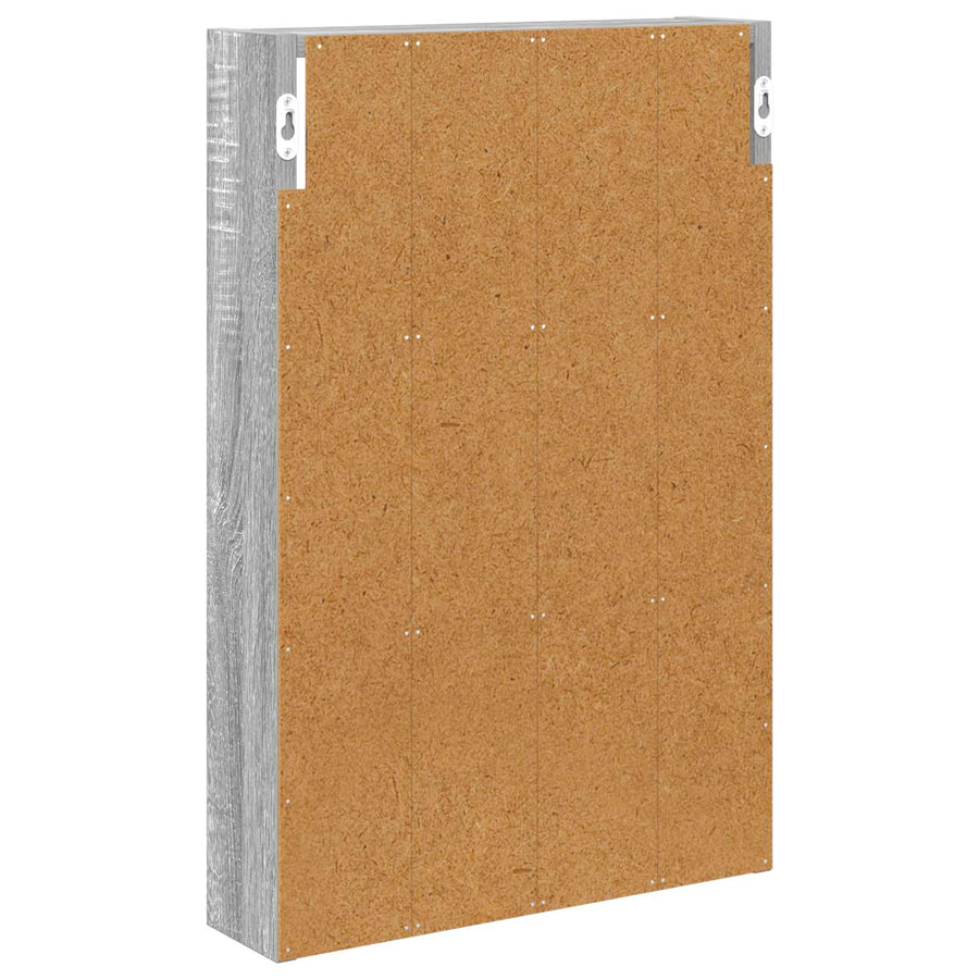 Badkamer wandkast met plank Grijze Sonoma 40 x 10 x 60,5 cm