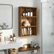 Badkamerkast 40x10x60,5 cm oud hout