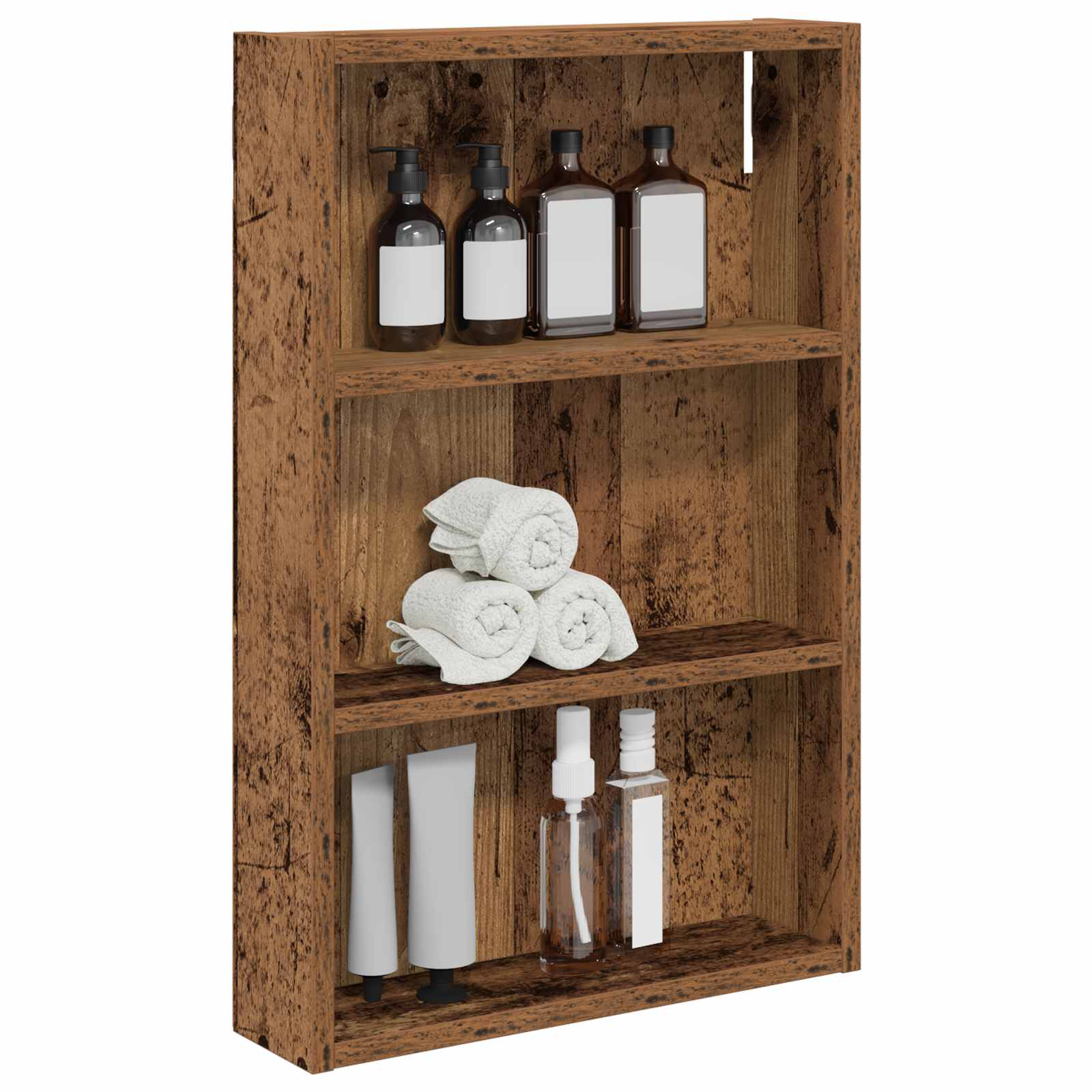 Badkamer wandkast Oudhout 40 x 10 x 60,5 cm Geconstrueerd hout