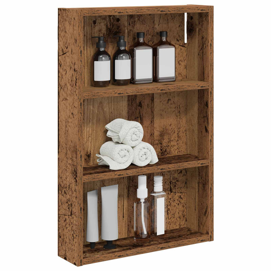Badkamer wandkast Oudhout 40 x 10 x 60,5 cm Geconstrueerd hout