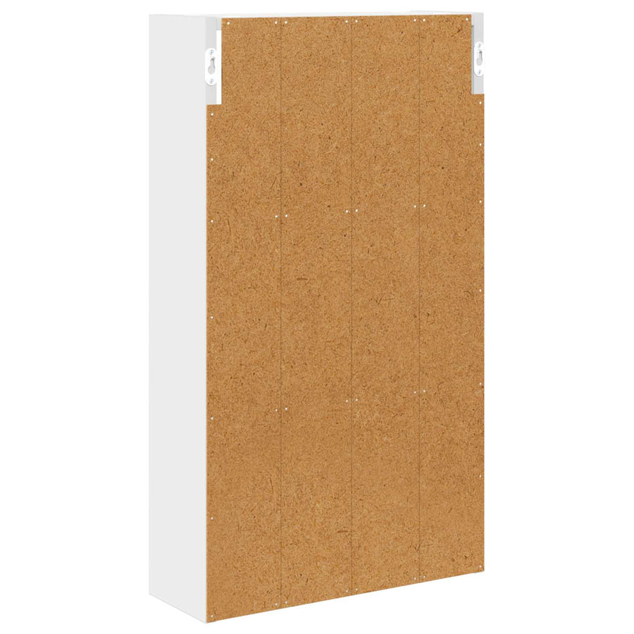 Badkamer wandkast Wit 40 x 14 x 70 cm Geconstrueerd hout