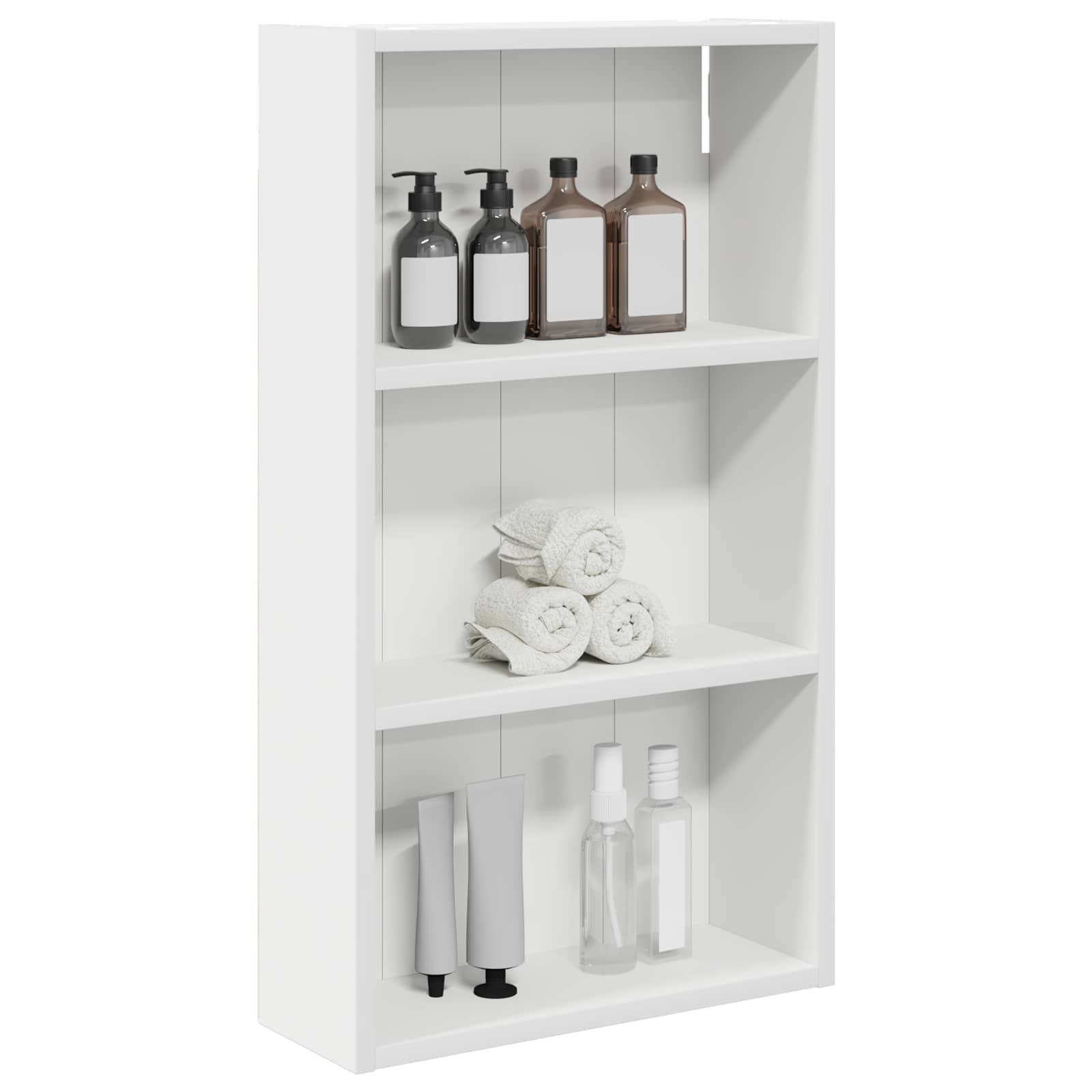 Badkamer wandkast Wit 40 x 14 x 70 cm Geconstrueerd hout