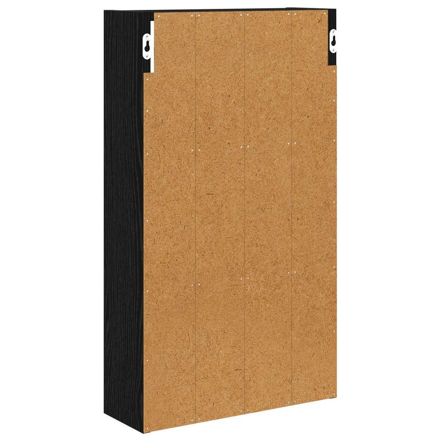 Badkamer wandkast Zwarte Eik 40 x 14 x 70 cm Geconstrueerd hout