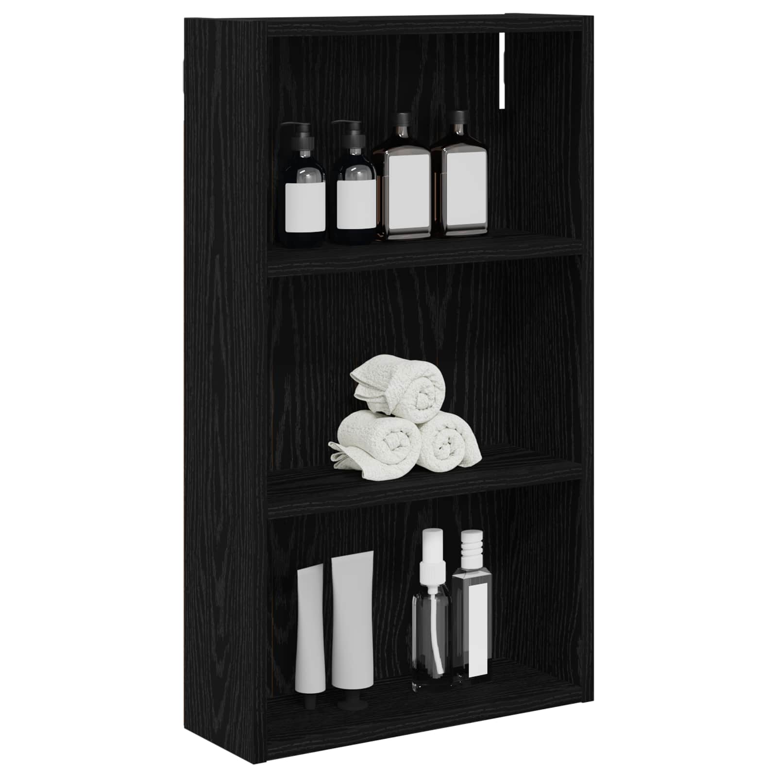Badkamer wandkast Zwarte Eik 40 x 14 x 70 cm Geconstrueerd hout
