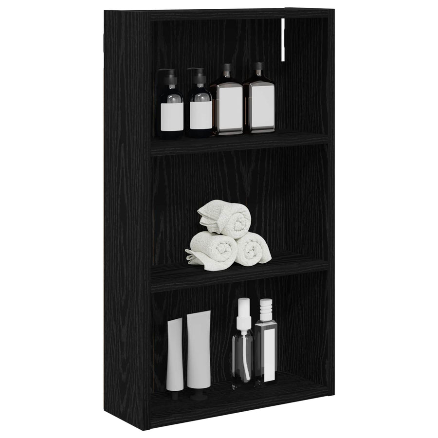 Badkamer wandkast Zwarte Eik 40 x 14 x 70 cm Geconstrueerd hout