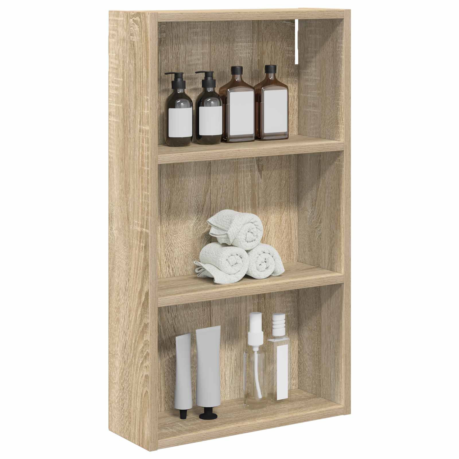 Badkamer wandkast met plank Sonoma Eiken 40 x 14 x 70 cm