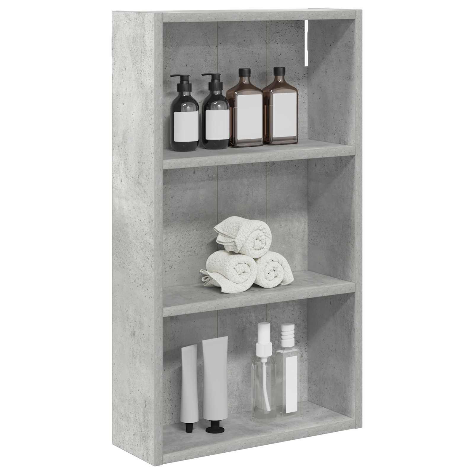 Badkamer wandkast met plank Beton Grijs 40 x 14 x 70 cm