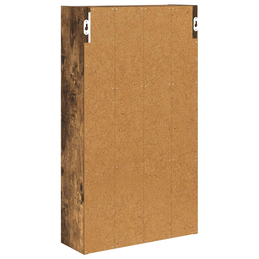 Badkamer wandkast met plank Gerookte Eik 40 x 14 x 70 cm