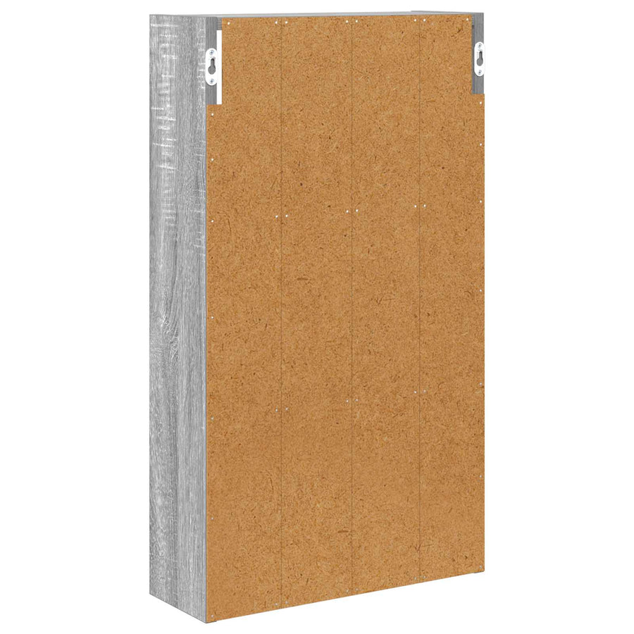 Badkamer wandkast met plank Grijze Sonoma 40 x 14 x 70 cm