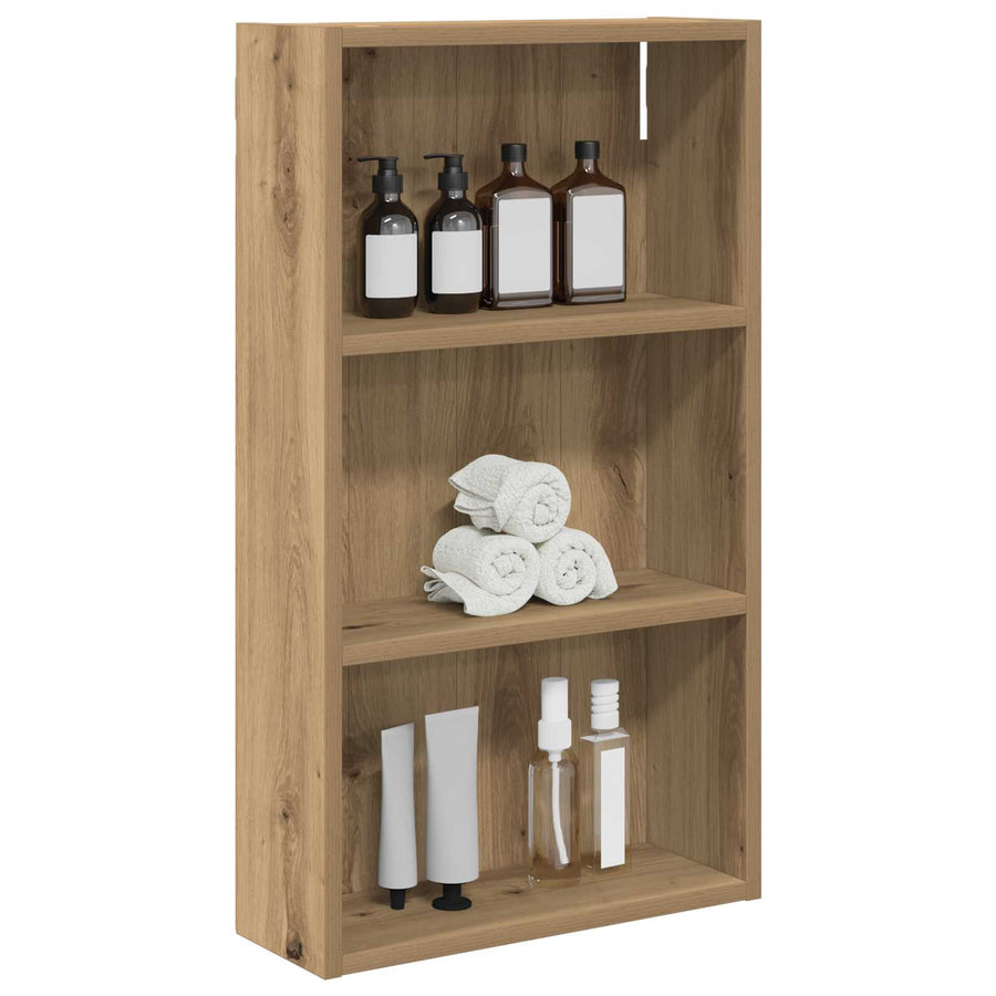 Badkamer wandkast met plank Ambachtelijk eiken 40 x 14 x 70 cm
