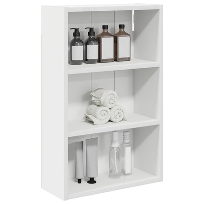 Badkamer wandkast Wit 40 x 16 x 62,5 cm Geconstrueerd hout