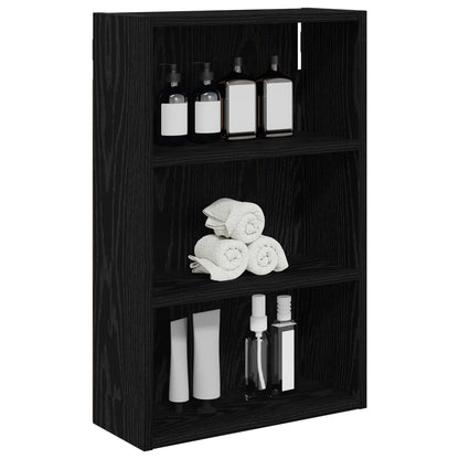 Badkamer wandkast met plank Zwarte Eik 40 x 16 x 62,5 cm