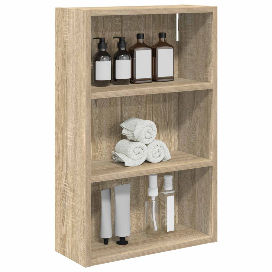 Badkamer wandkast met plank Sonoma Eiken 40 x 16 x 62,5 cm