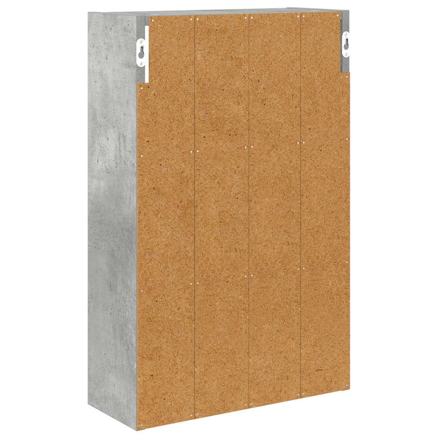 Badkamer wandkast met plank Beton Grijs 40 x 16 x 62,5 cm