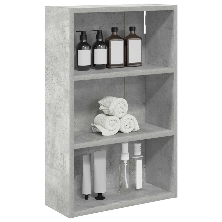 Badkamer wandkast met plank Beton Grijs 40 x 16 x 62,5 cm