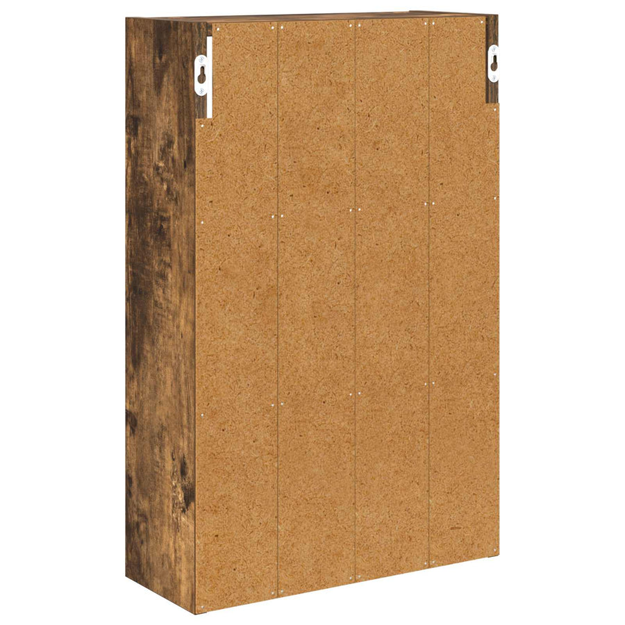 Badkamer wandkast met plank Gerookte Eik 40 x 16 x 62,5 cm