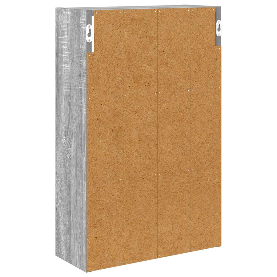 Badkamer wandkast met plank Grijze Sonoma 40 x 16 x 62,5 cm