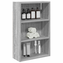 Badkamer wandkast met plank Grijze Sonoma 40 x 16 x 62,5 cm