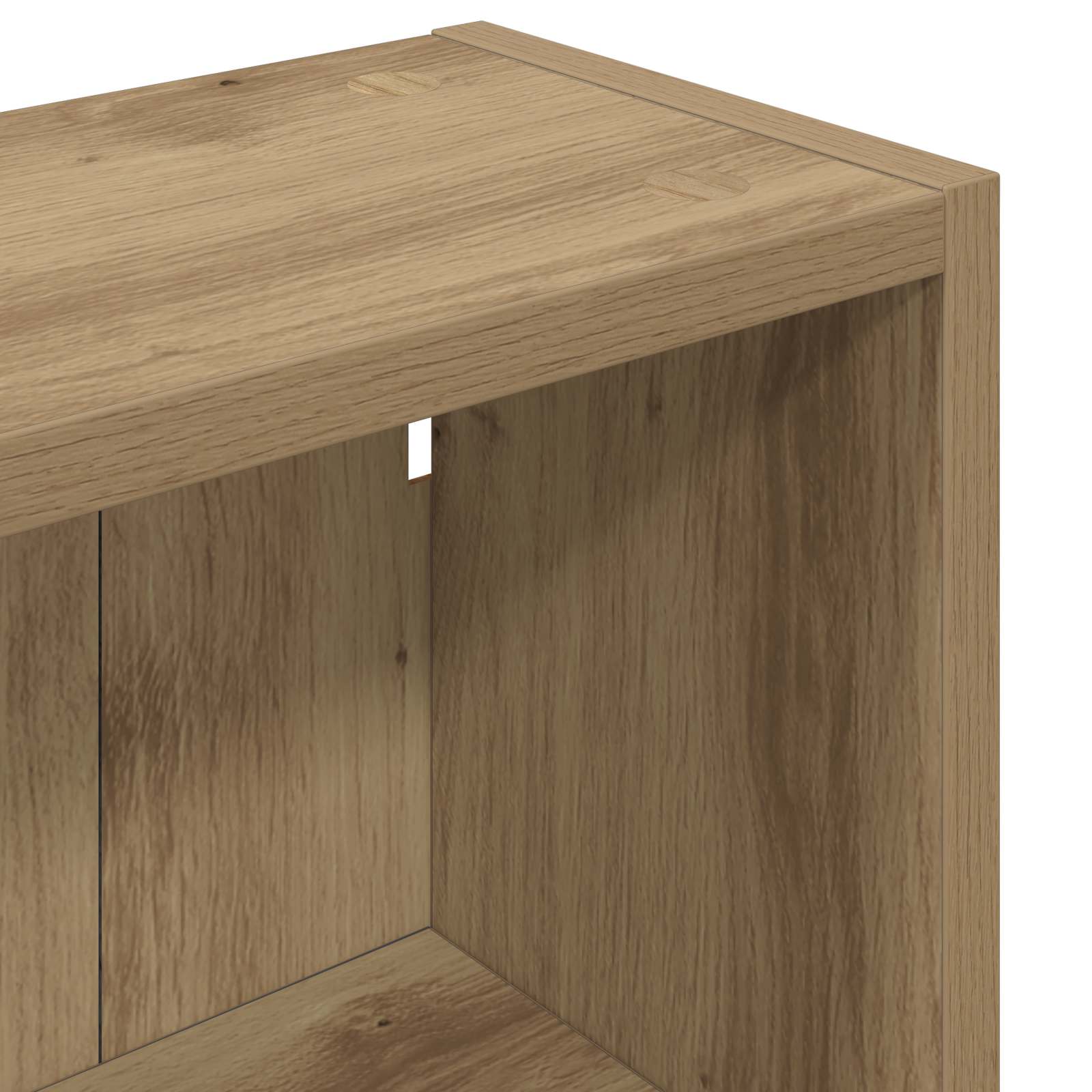 Badkamer wandkast met plank Artisanaal eiken 40 x 16 x 62,5 cm